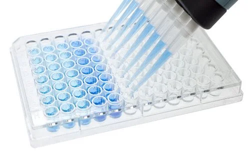 Elisa Micro Vial Plate with a Multichannel Pippette