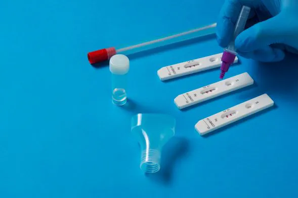 Kit components of a Lateral Flow test kit